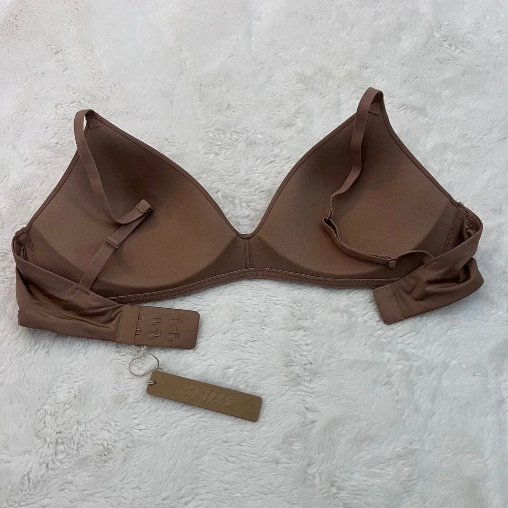 Skims Women's Wireless Lightly Lined Bra Sienna Brown BR-WRL-1889 Size 34C NWT - Picture 5 of 11